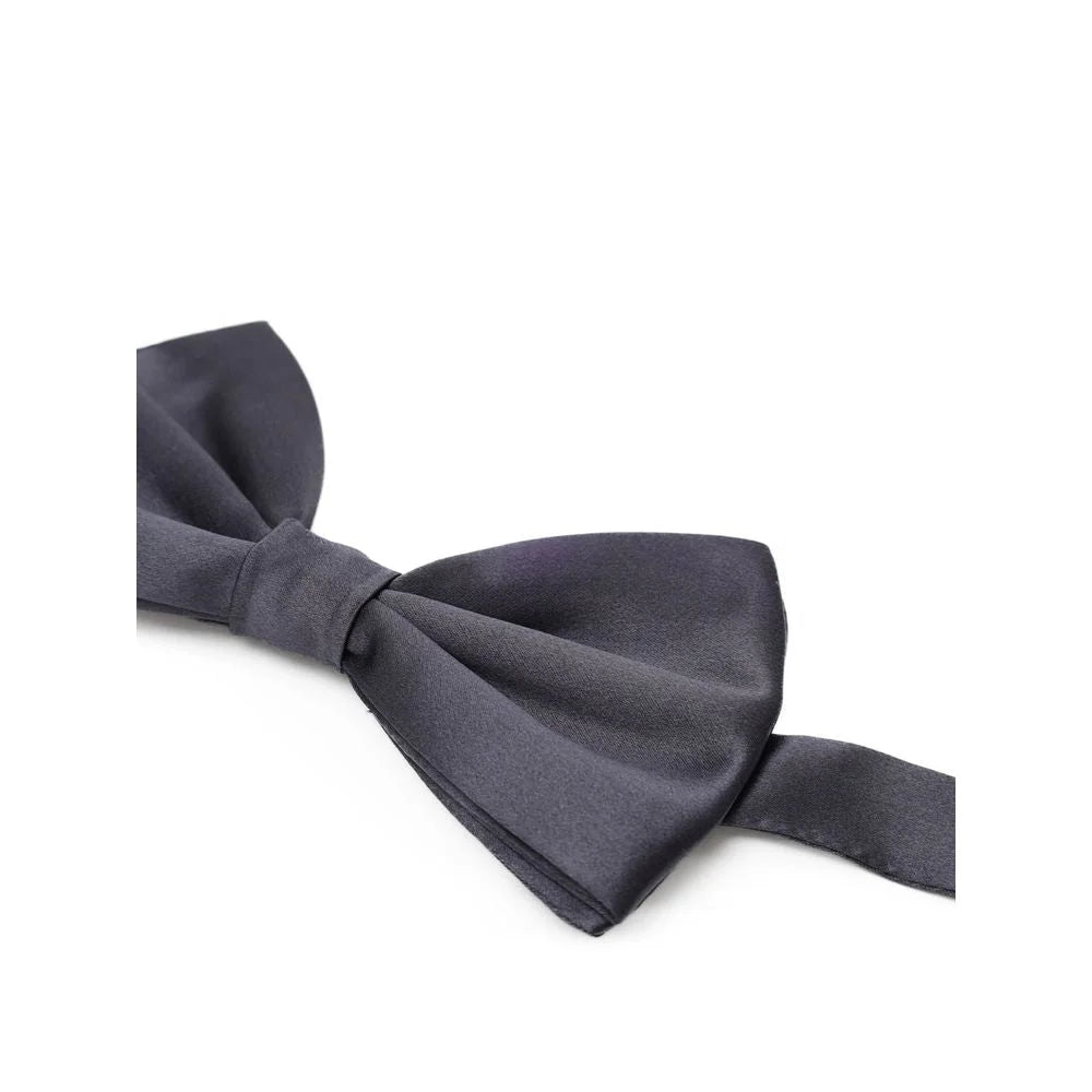 Dolce & Gabbana Gray Silk Bowtie