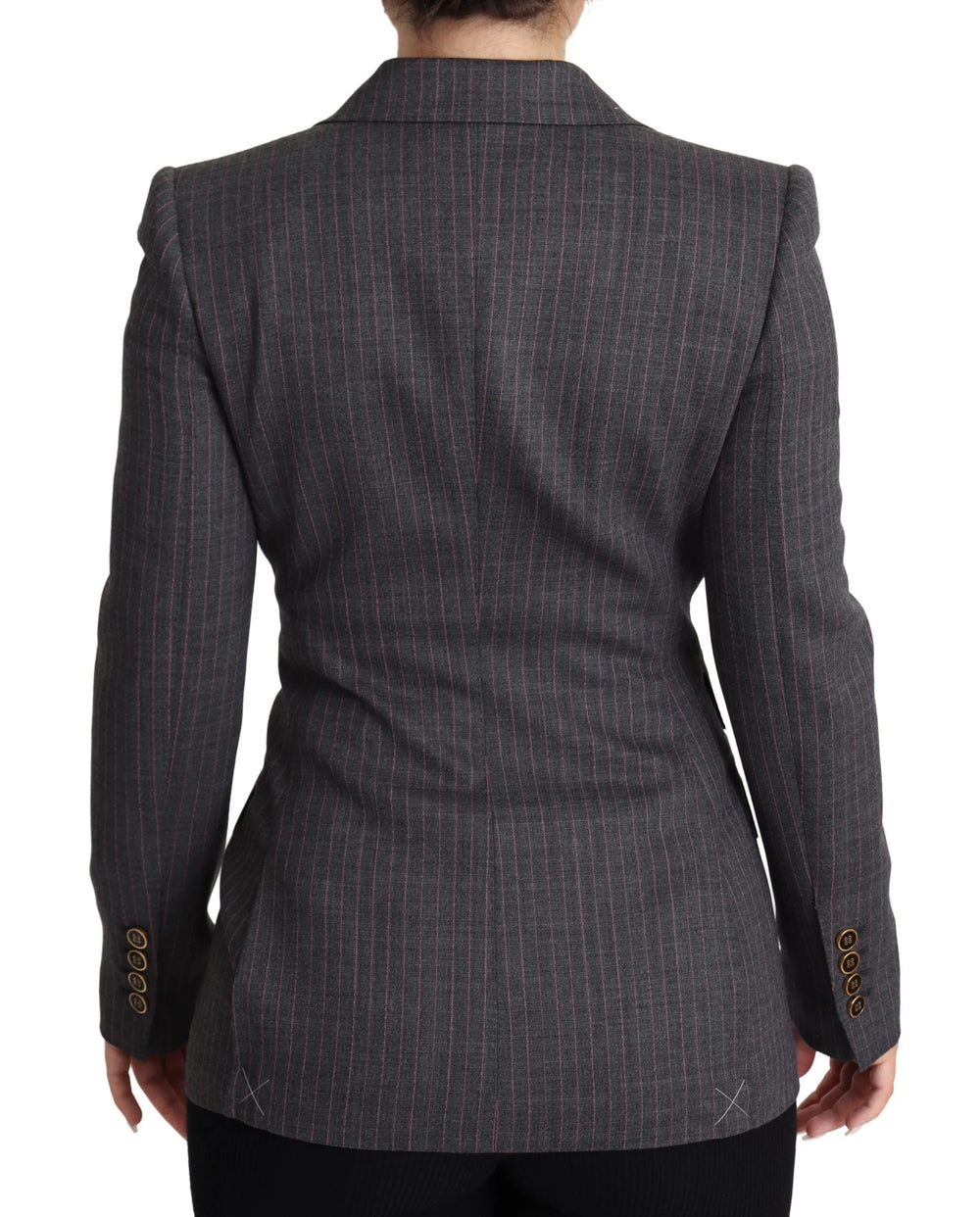 Dolce & Gabbana Gray Single Breasted Fitted Blazer Wool Jacket - IT36 | XS - Sport Jackets