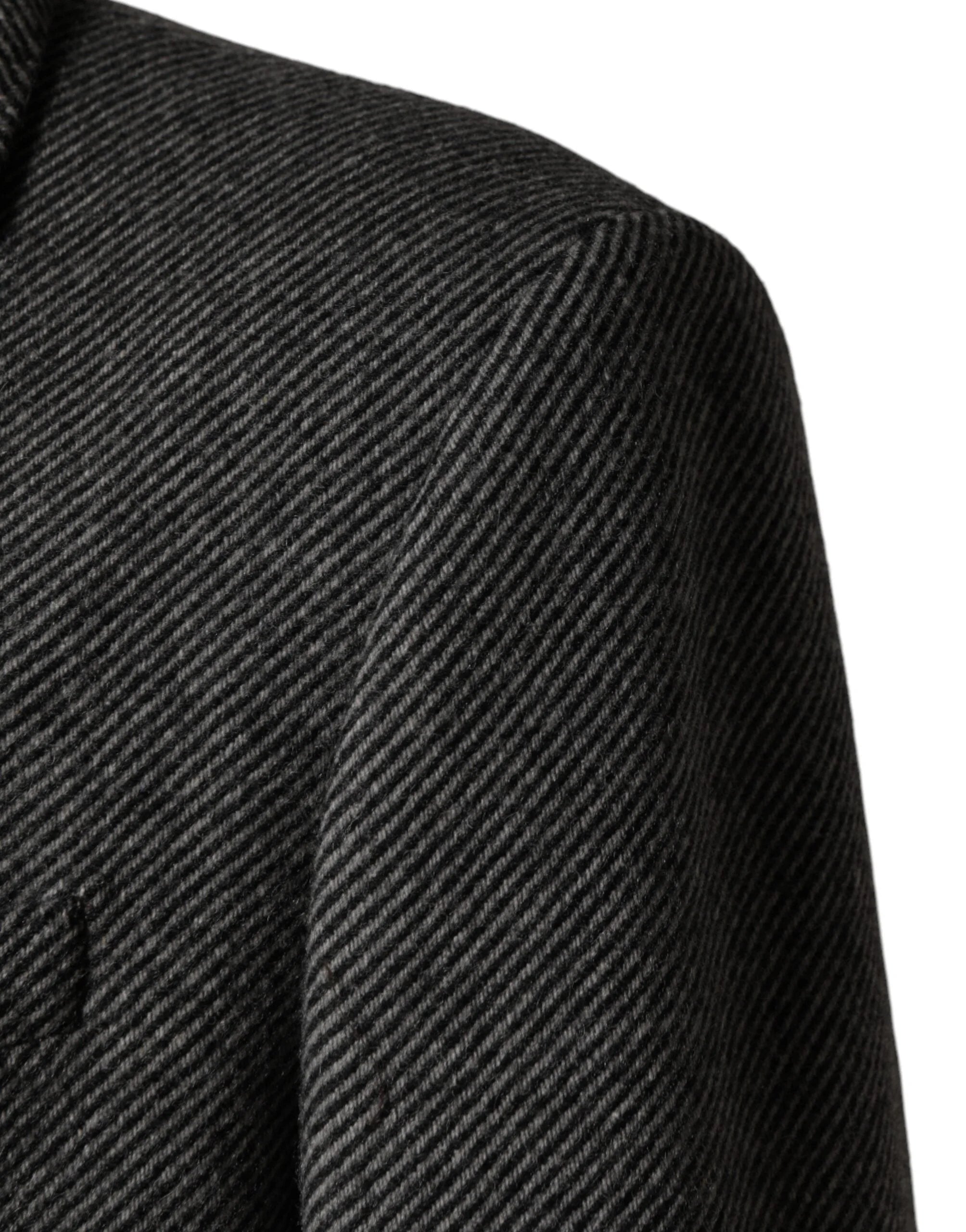 Dolce & Gabbana Gray Single Breasted Men Trench Coat Jacket - IT50 | L