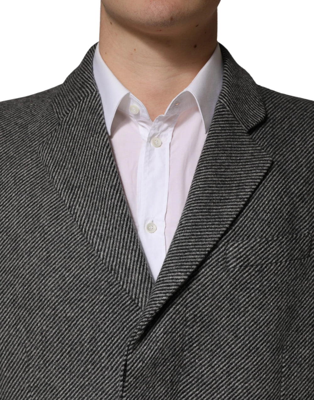 Dolce & Gabbana Gray Single Breasted Men Trench Coat Jacket - IT50 | L
