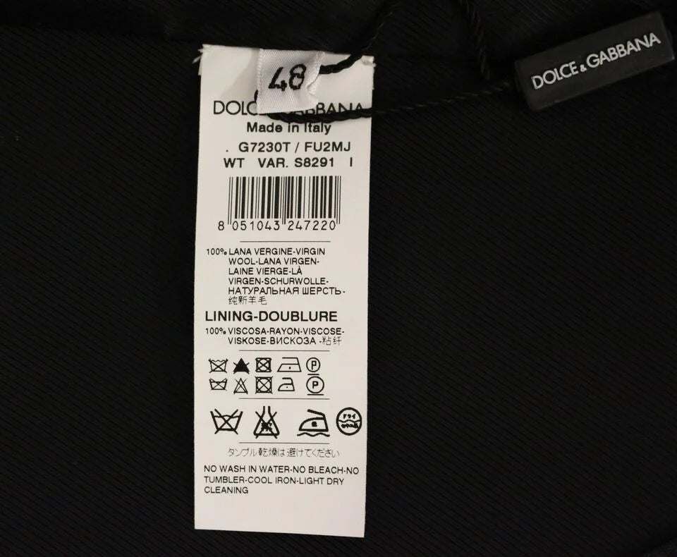 Dolce & Gabbana Gray Slim Fit Button Front Dress Formal Vest - 48 | M - Vests