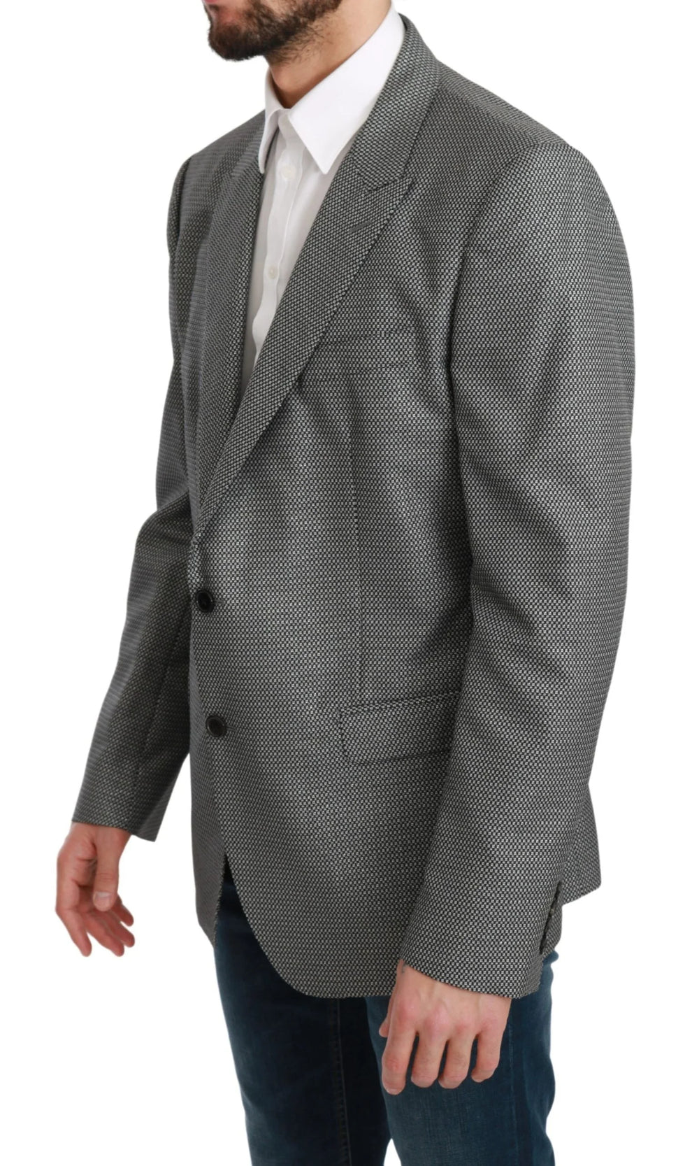 Dolce & Gabbana Gray Slim Fit Formal MARTINI Blazer - IT54 | XL - Sport Jackets