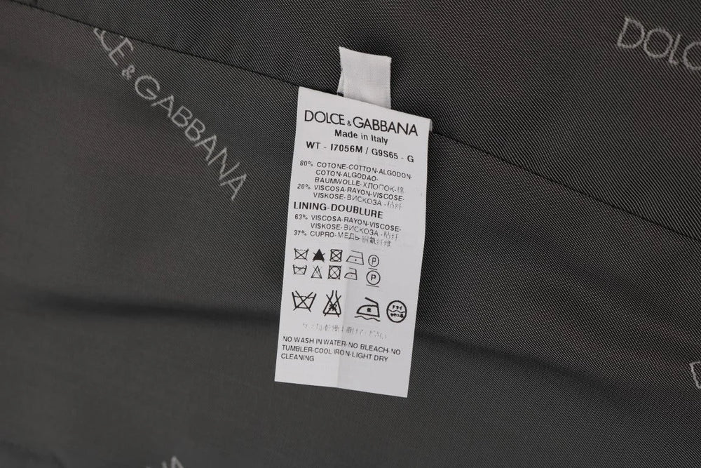 Dolce & Gabbana Gray STAFF Cotton Rayon Vest - IT50 | L - Vests