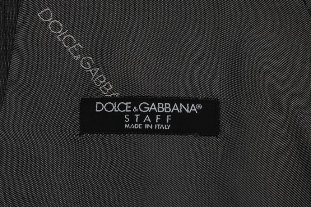 Dolce & Gabbana Gray STAFF Cotton Rayon Vest - IT50 | L - Vests