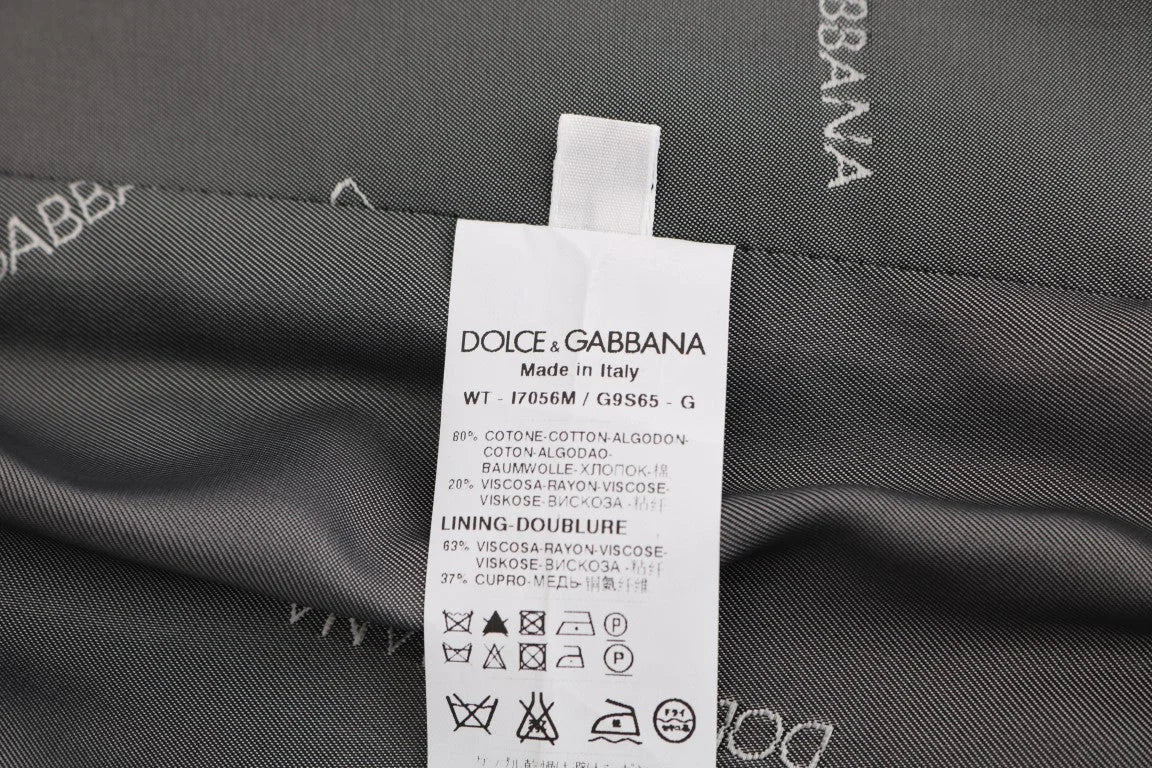 Dolce & Gabbana Gray STAFF Cotton Rayon Vest - IT52 | XL - Vests