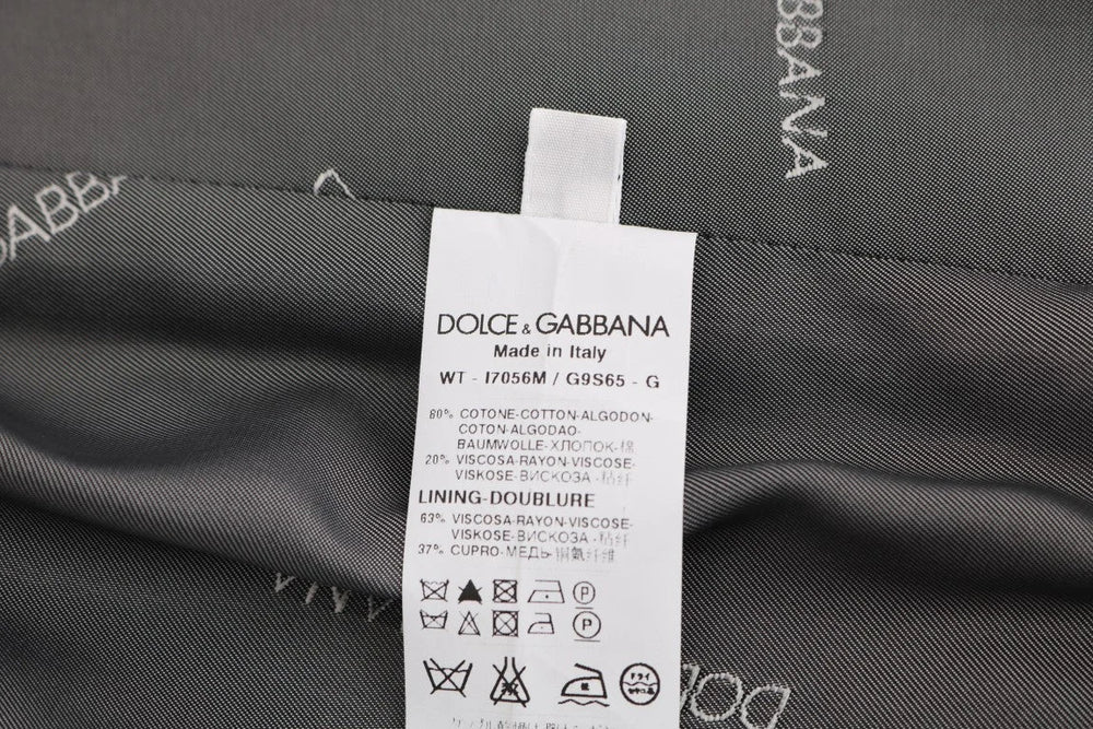 Dolce & Gabbana Gray STAFF Cotton Rayon Vest - IT52 | XL - Vests