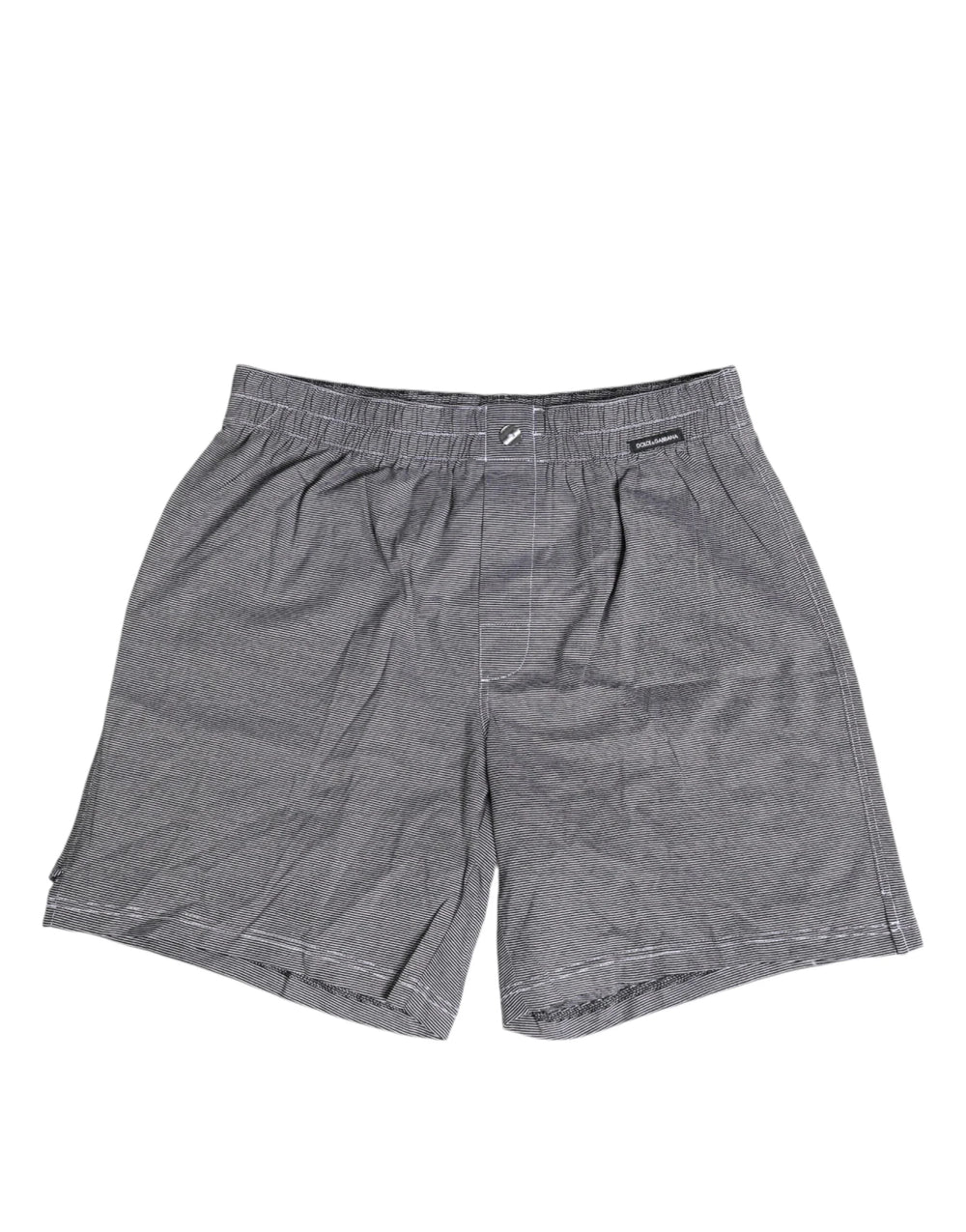 Dolce & Gabbana Gray Striped Cotton Regular Boxer Underwear - IT3 | XS - Boxer Shorts
