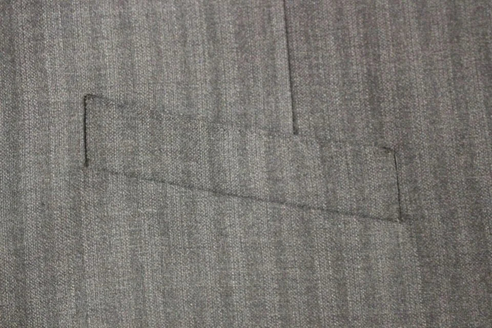 Dolce & Gabbana Gray Striped Wool Single Breasted Vest - IT48 | M - Vests