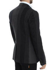 Dolce & Gabbana Gray striped wool stretch blazer - IT48 | M - Sport Jackets