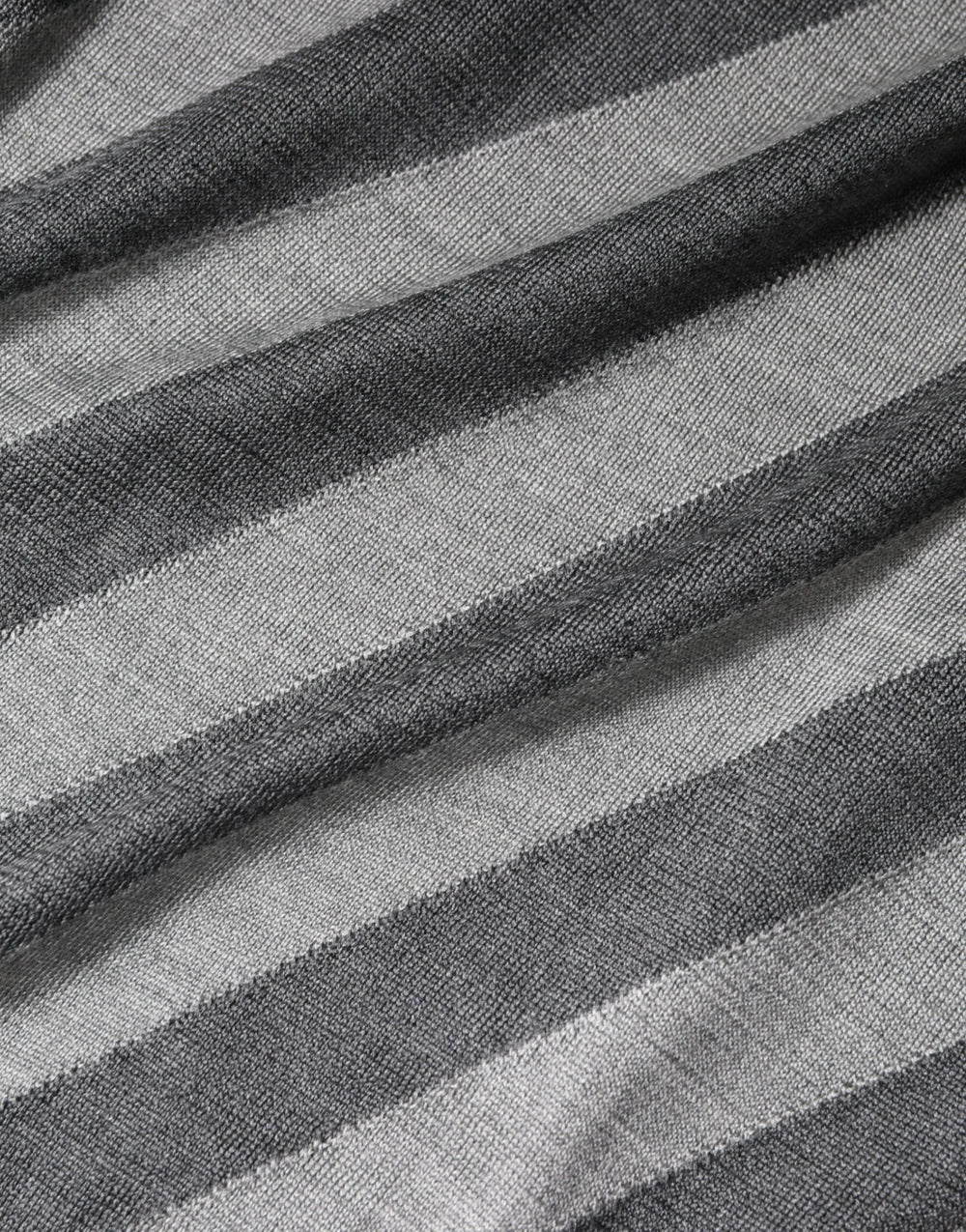 Dolce & Gabbana Gray Stripes Long Sleeve Round Neck Pullover Sweater - IT46 | S - Sweaters