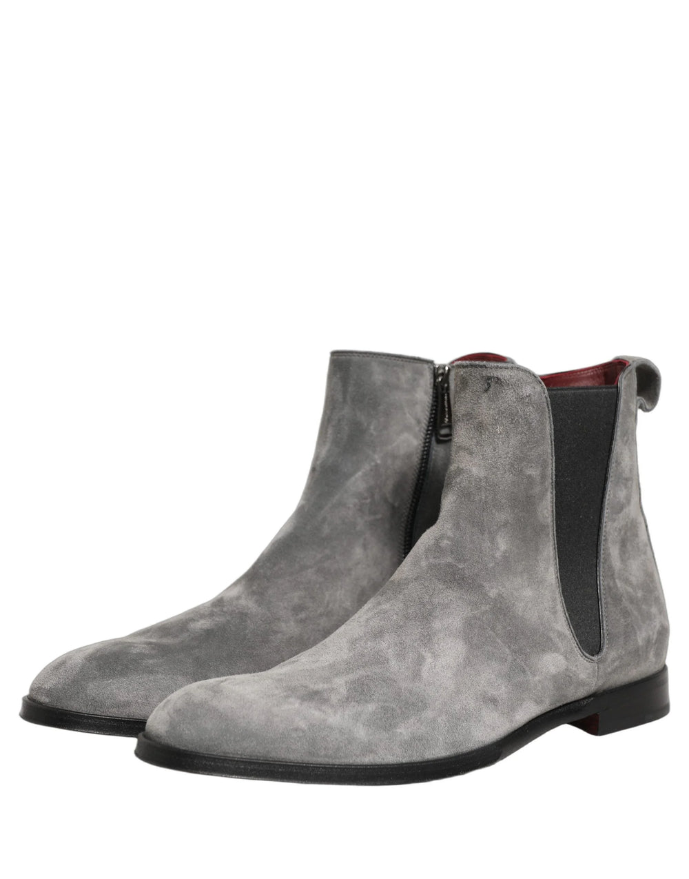 Botas Chelsea Dolce & Gabbana Grises Botas de Cuero Suede