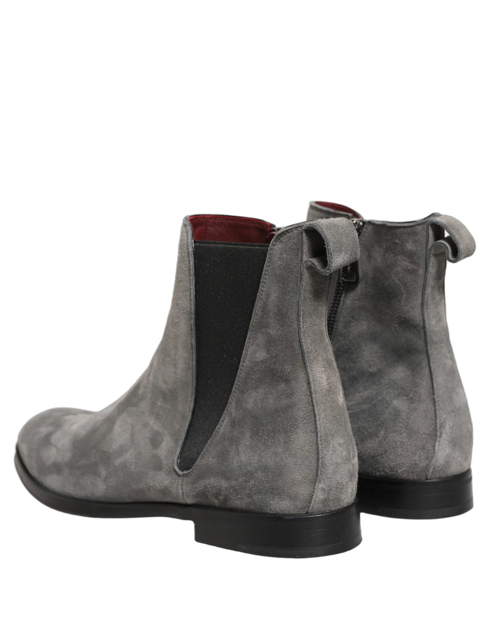 Botas Chelsea Dolce & Gabbana Grises Botas de Cuero Suede