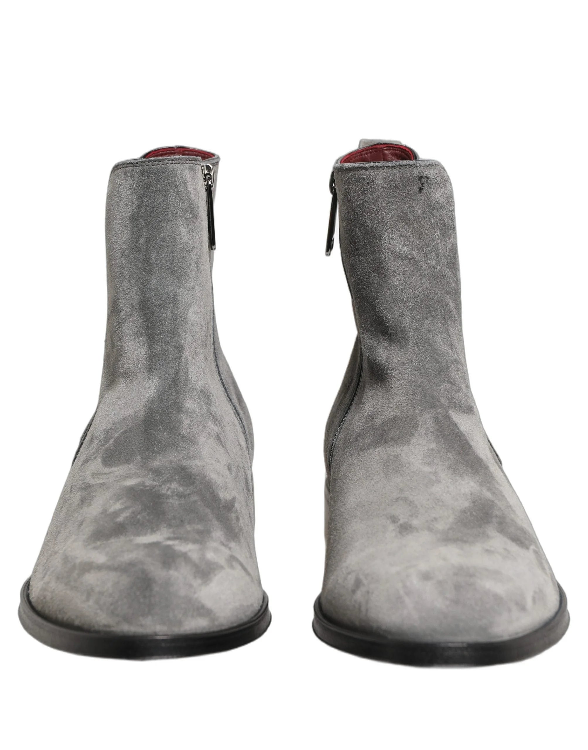 Botas Chelsea Dolce & Gabbana Grises Botas de Cuero Suede