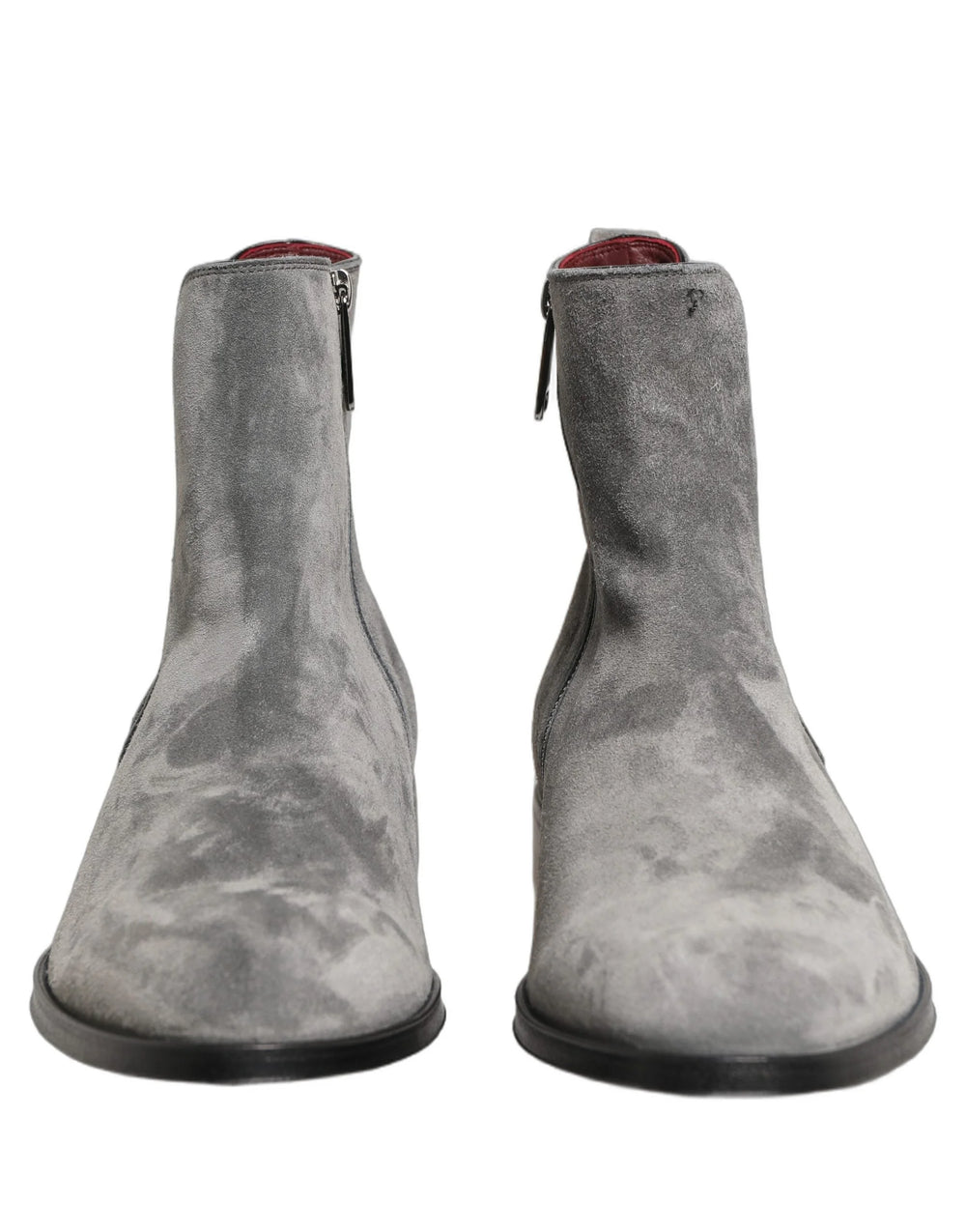 Botas Chelsea Dolce & Gabbana Grises Botas de Cuero Suede