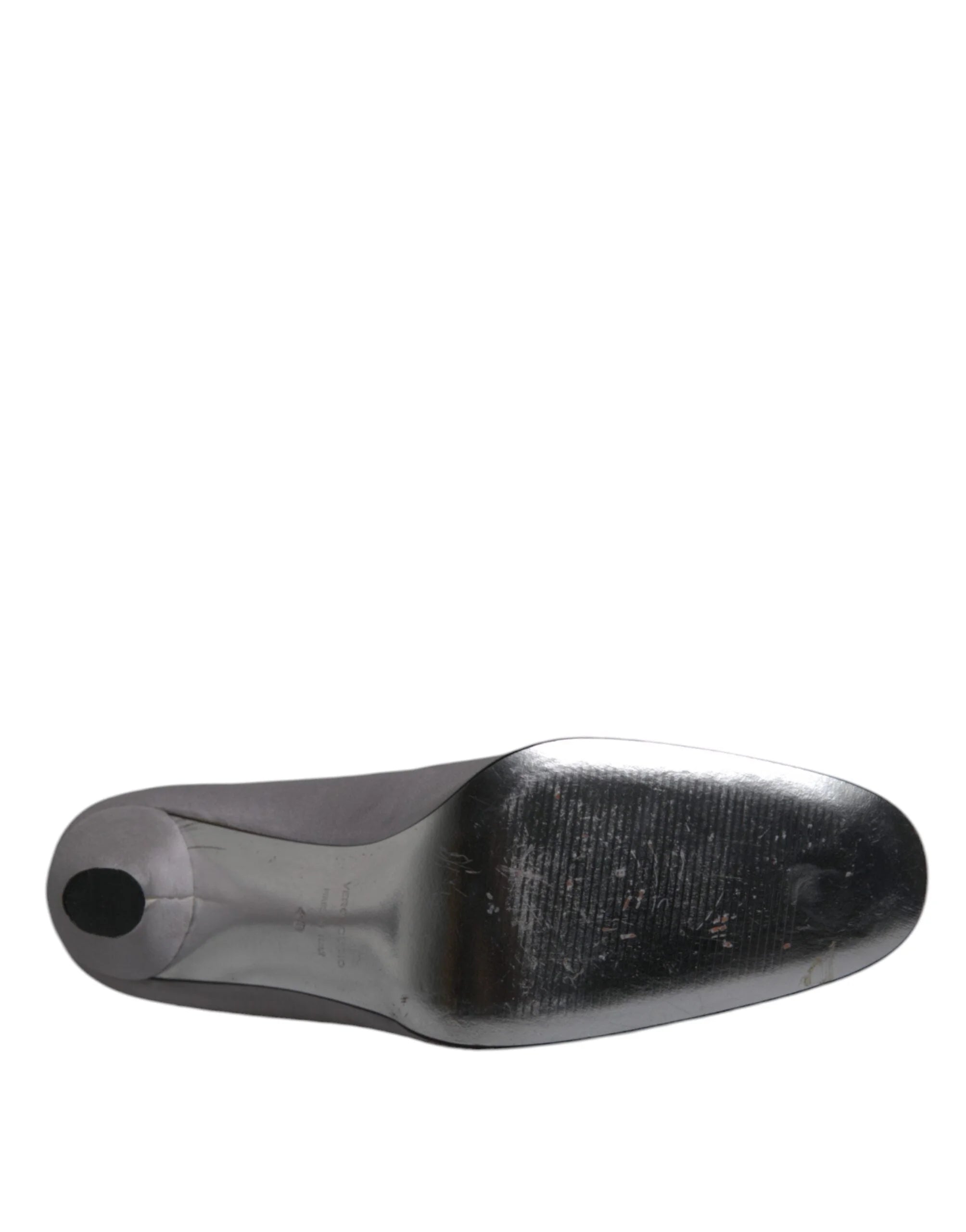 Dolce & Gabbana Gray Suede Leather High Heel Pumps Shoes - EU40/US9.5 - Heels