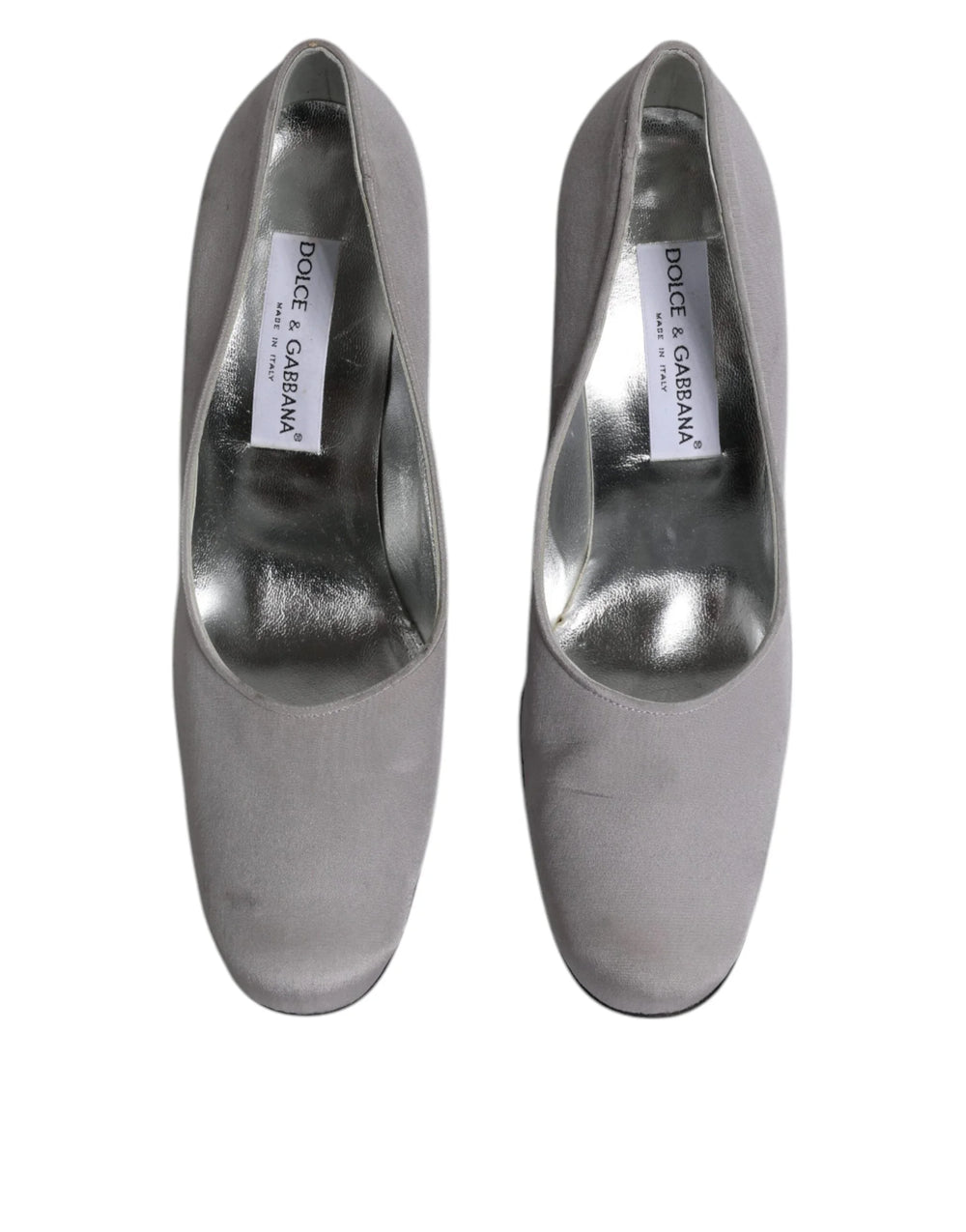 Dolce & Gabbana Gray Suede Leather High Heel Pumps Shoes - EU40/US9.5