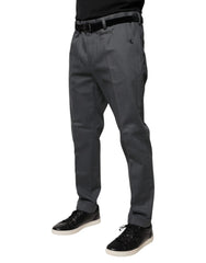 Dolce & Gabbana Gray Tapered Formal Dress Pants - IT52 | XL - Trousers