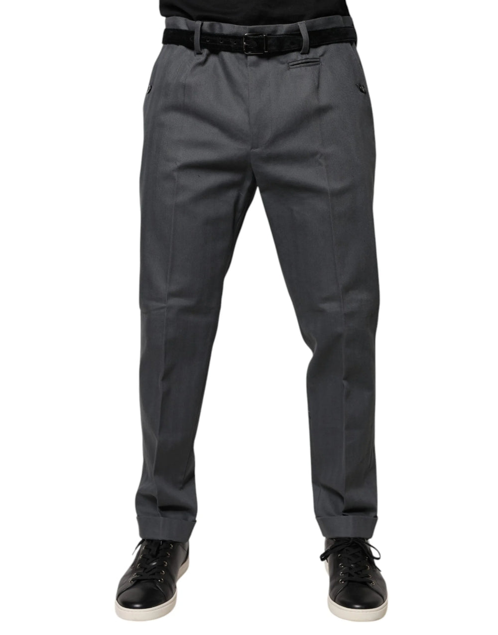 Dolce & Gabbana Gray Tapered Formal Dress Pants - IT52 | XL - Trousers