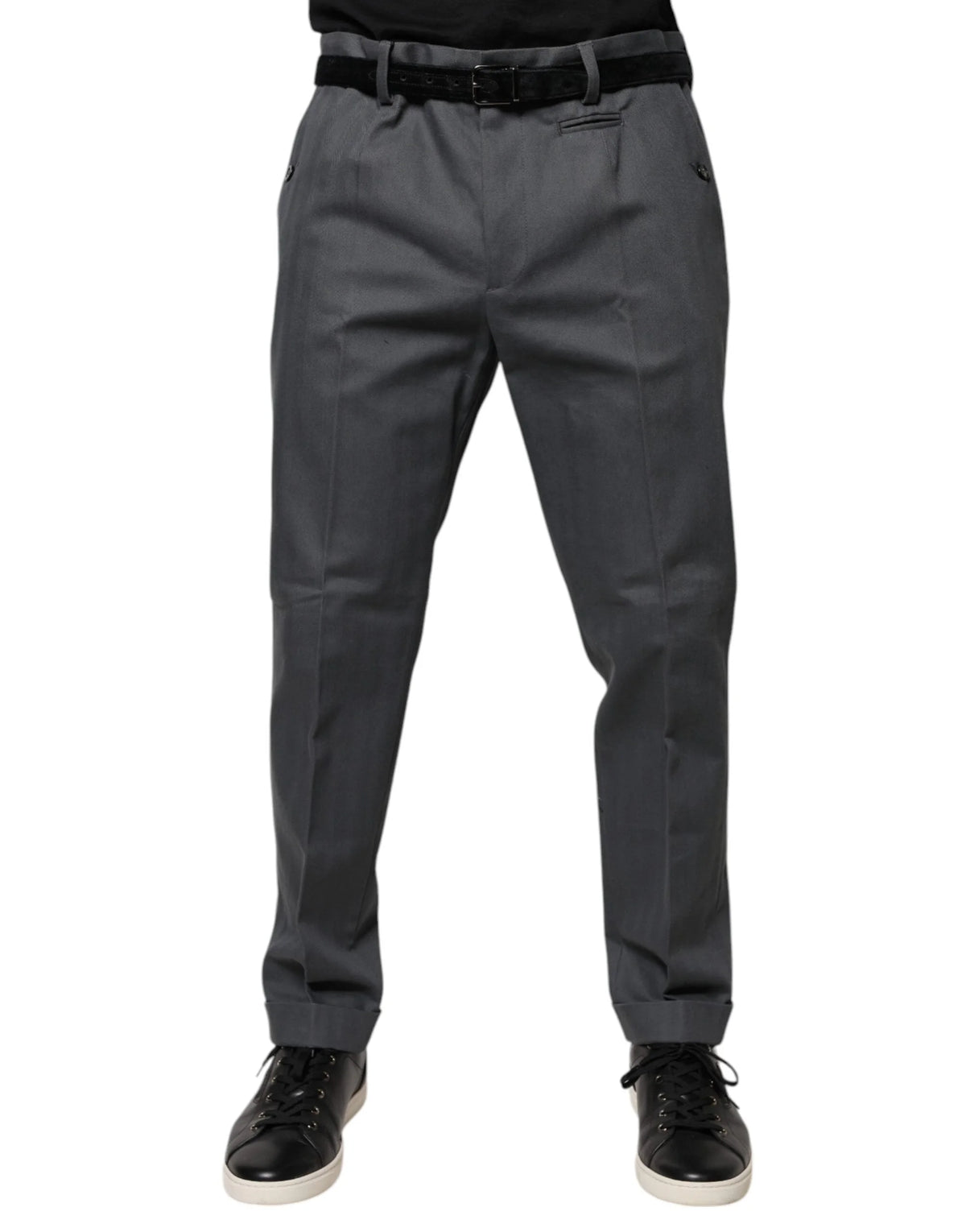 Dolce & Gabbana Gray Tapered Formal Dress Pants - IT52 | XL - Trousers