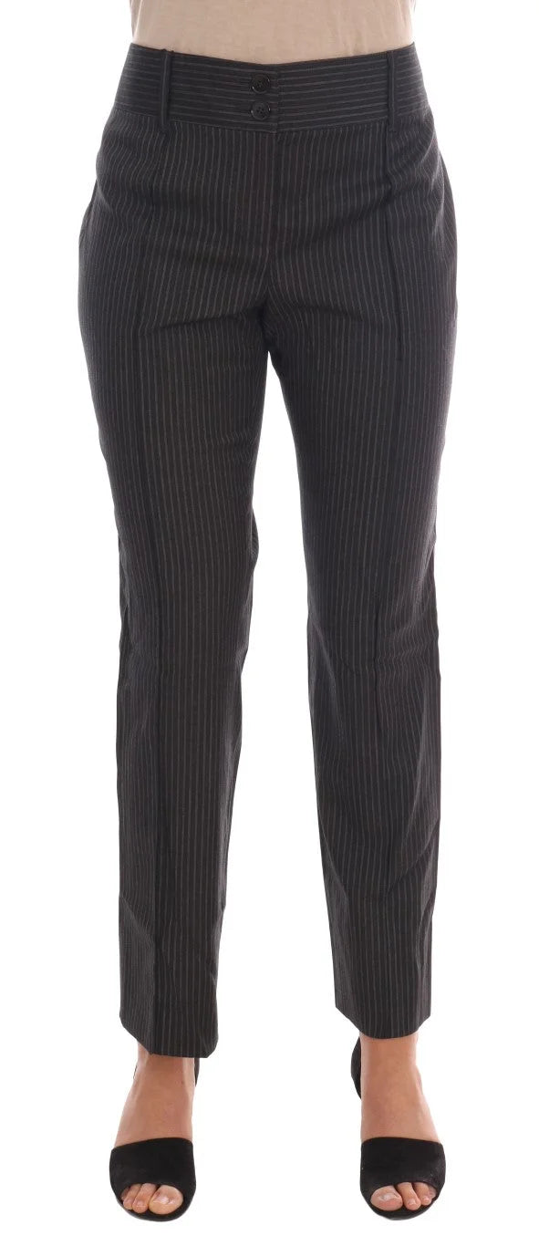 Dolce & Gabbana Gray Textile Dress Pants - IT46