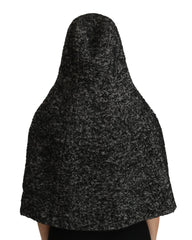 Dolce & Gabbana Gray Tweet Wool Kaftan Jacket Coat Top - 57 cm|S