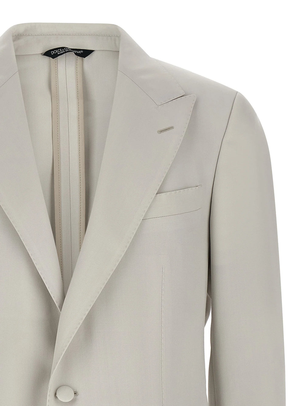Dolce & Gabbana Gray Virgin Wool Blazer