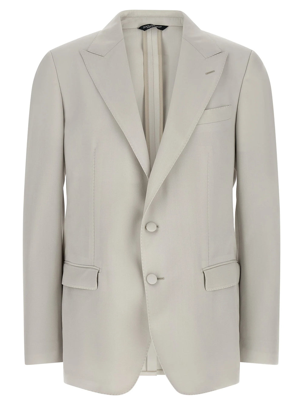 Dolce & Gabbana Gray Virgin Wool Blazer