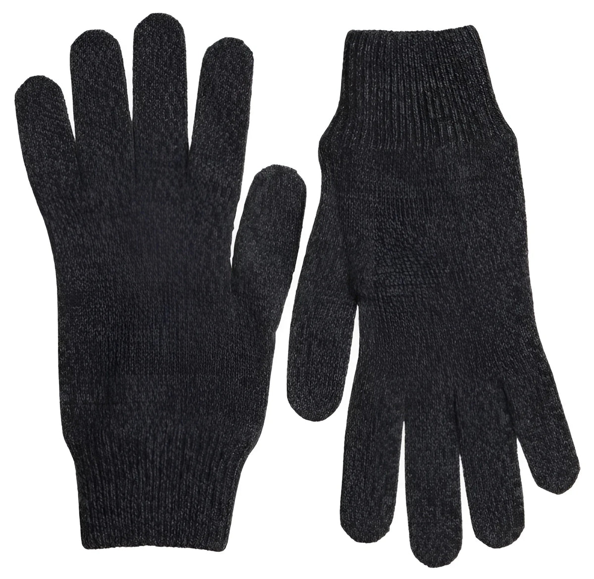 Dolce & Gabbana Gray Virgin Wool Knit Hands Mitten Men Gloves - Gloves & Mittens
