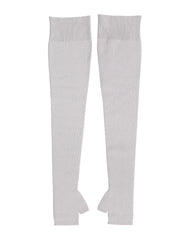 Dolce & Gabbana Gray Virgin Wool Knitted Fingerless Men Gloves