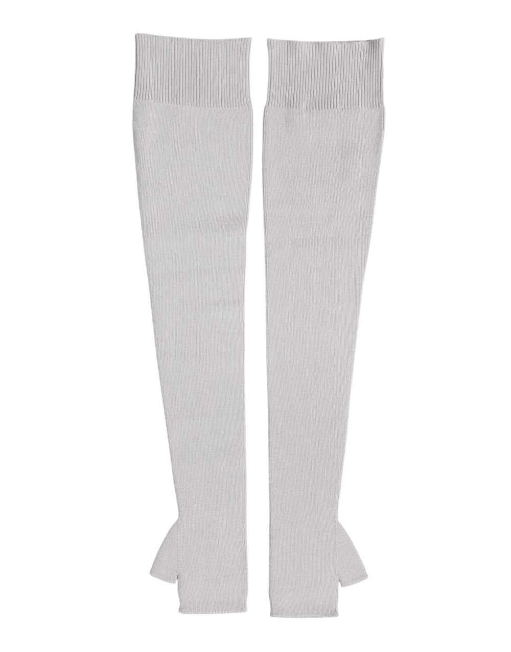 Dolce & Gabbana Gray Virgin Wool Knitted Fingerless Men Gloves