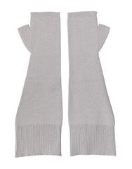 Dolce & Gabbana Gray Virgin Wool Knitted Fingerless Men Gloves