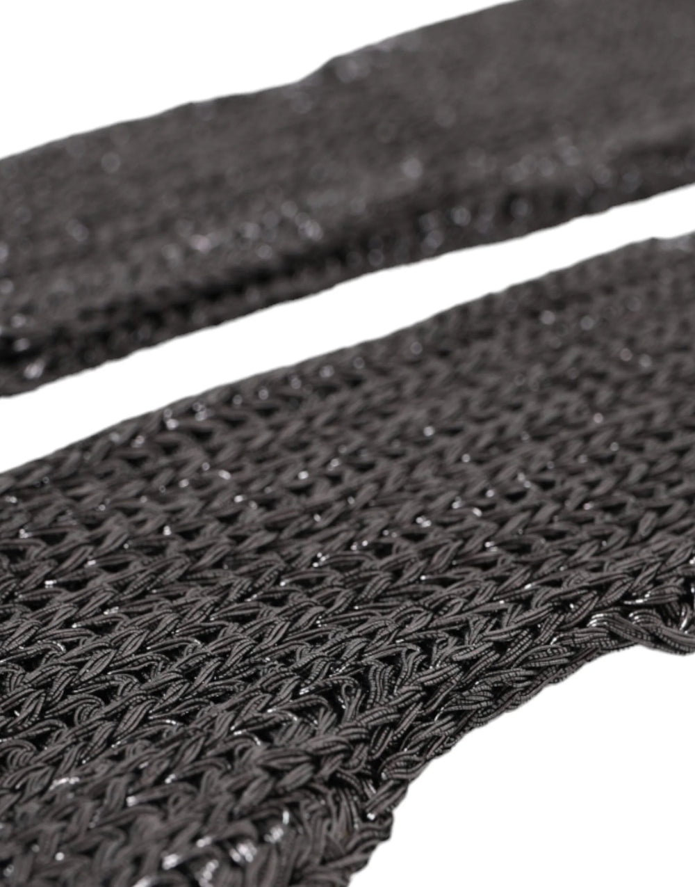 Dolce & Gabbana Gray Viscose Knitted Finger Less Gloves - 7.5|S - Gloves & Mittens