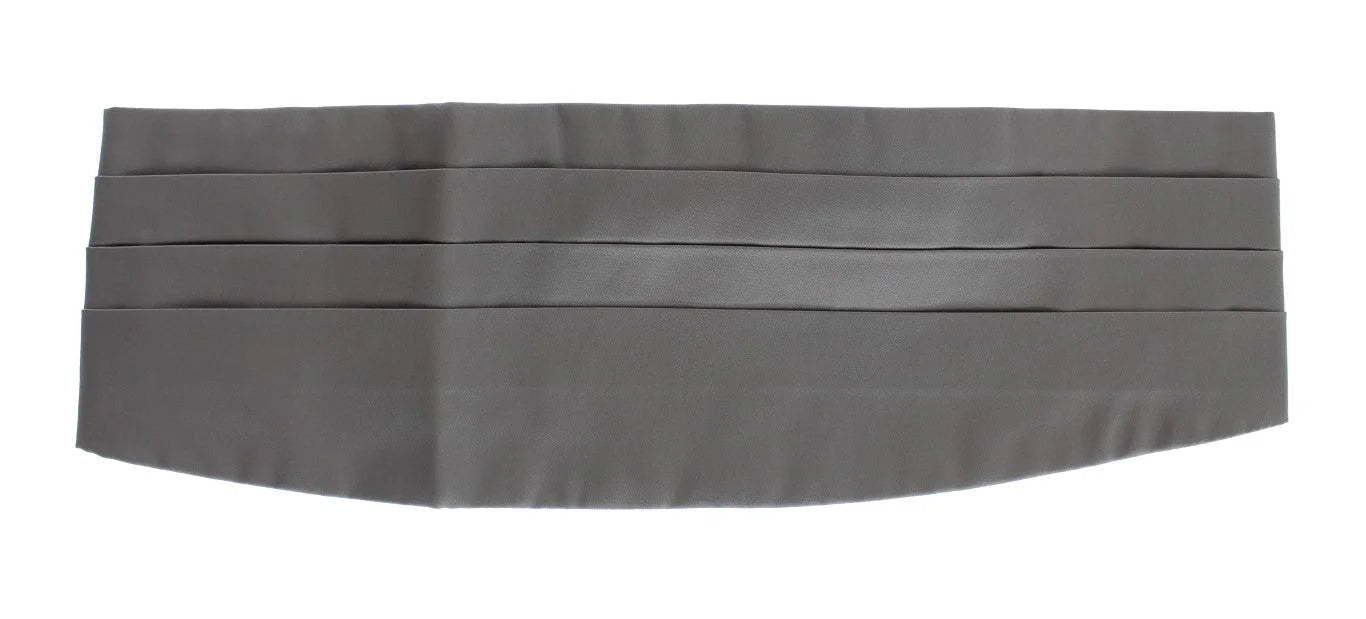 Dolce & Gabbana Gray Waist Belt Silk Cummerbund - IT48 | M - Sashes