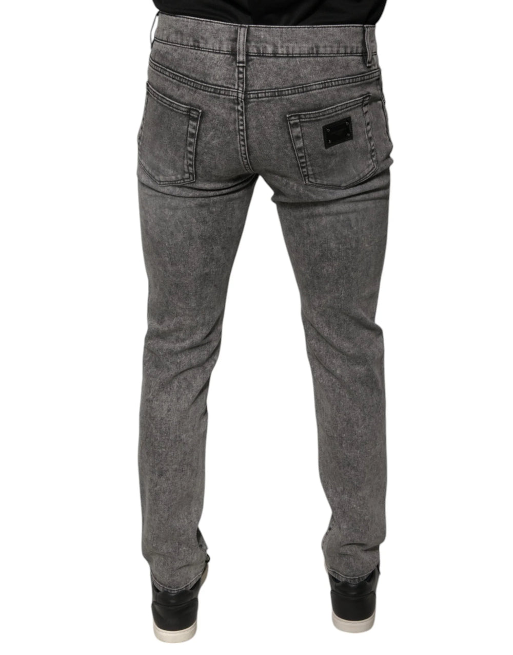 Dolce & Gabbana Gray Washed Cotton Skinny Denim Jeans - IT48 | M - Jeans