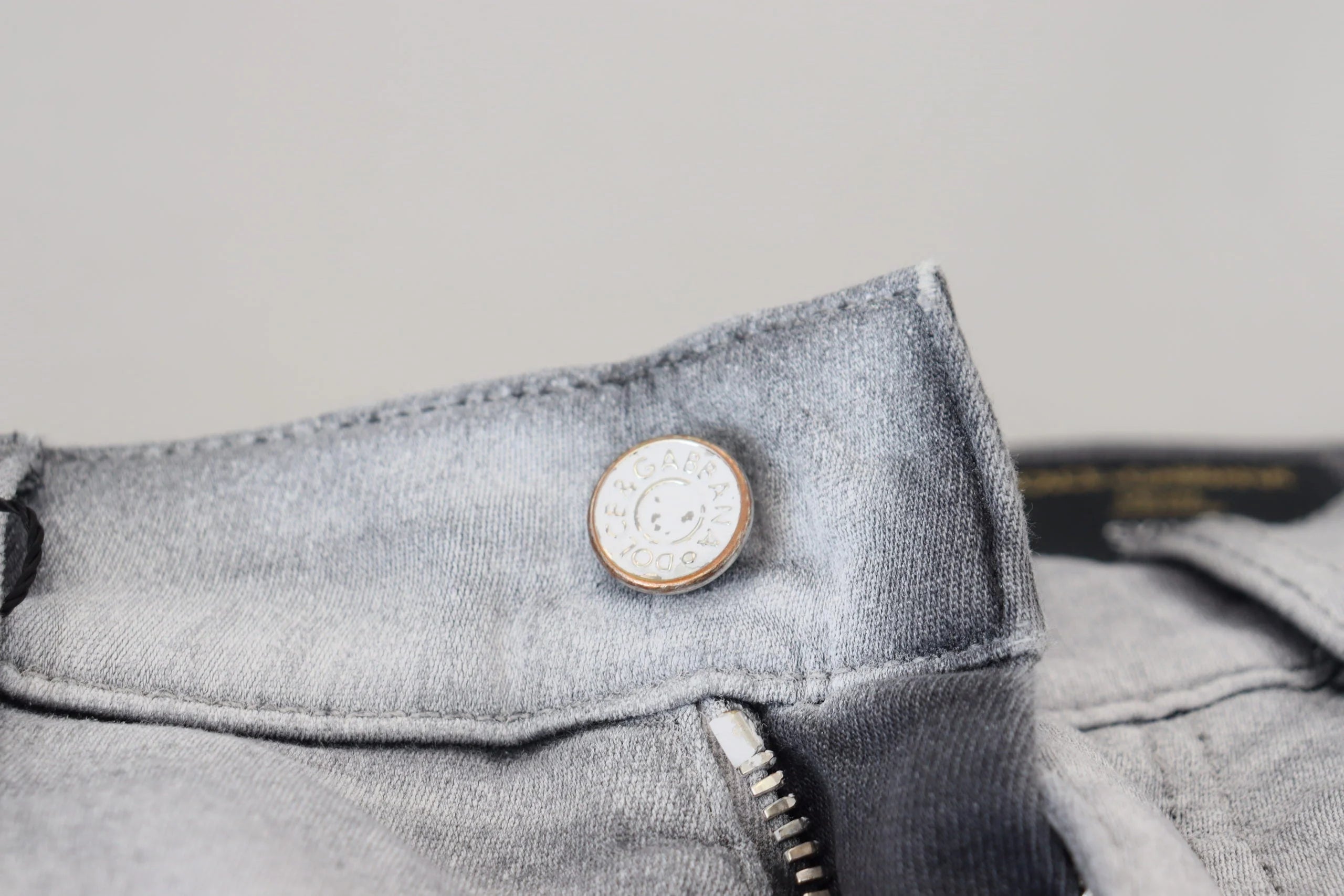 Dolce & Gabbana Gray Washed Skinny Men Denim Jeans - IT46 | S - Jeans