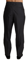 Dolce & Gabbana Gray Wool Blend Formal Trousers Pants - IT54 | XL - Trousers