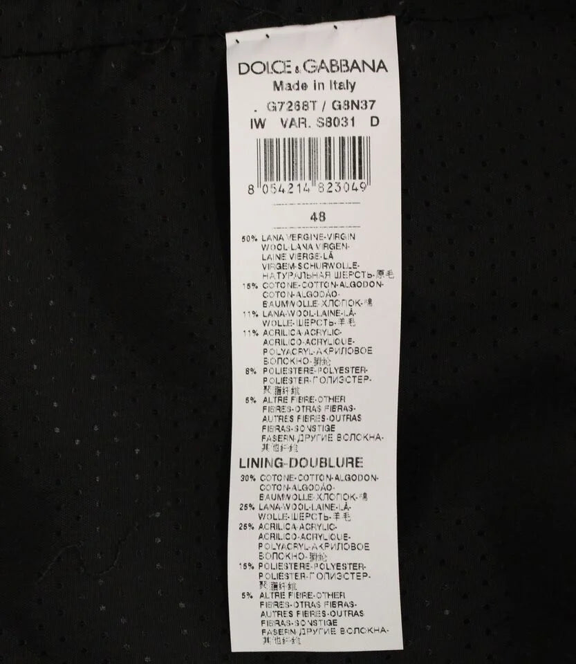 Dolce & Gabbana Gray Wool Blend Logo Vest Gilet Weste - IT48 | M - Vests