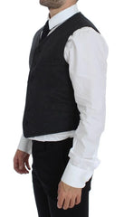 Dolce & Gabbana Gray Wool Blend Vest Gilet Weste - IT48 | M - Vests