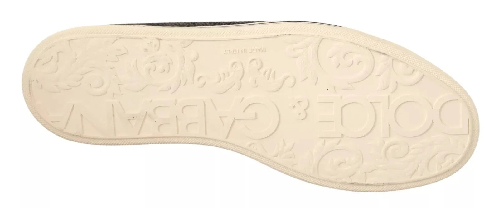 Dolce & Gabbana Gray Wool Cotton Casual High Top Sneakers - EU44/US11 - Sneakers