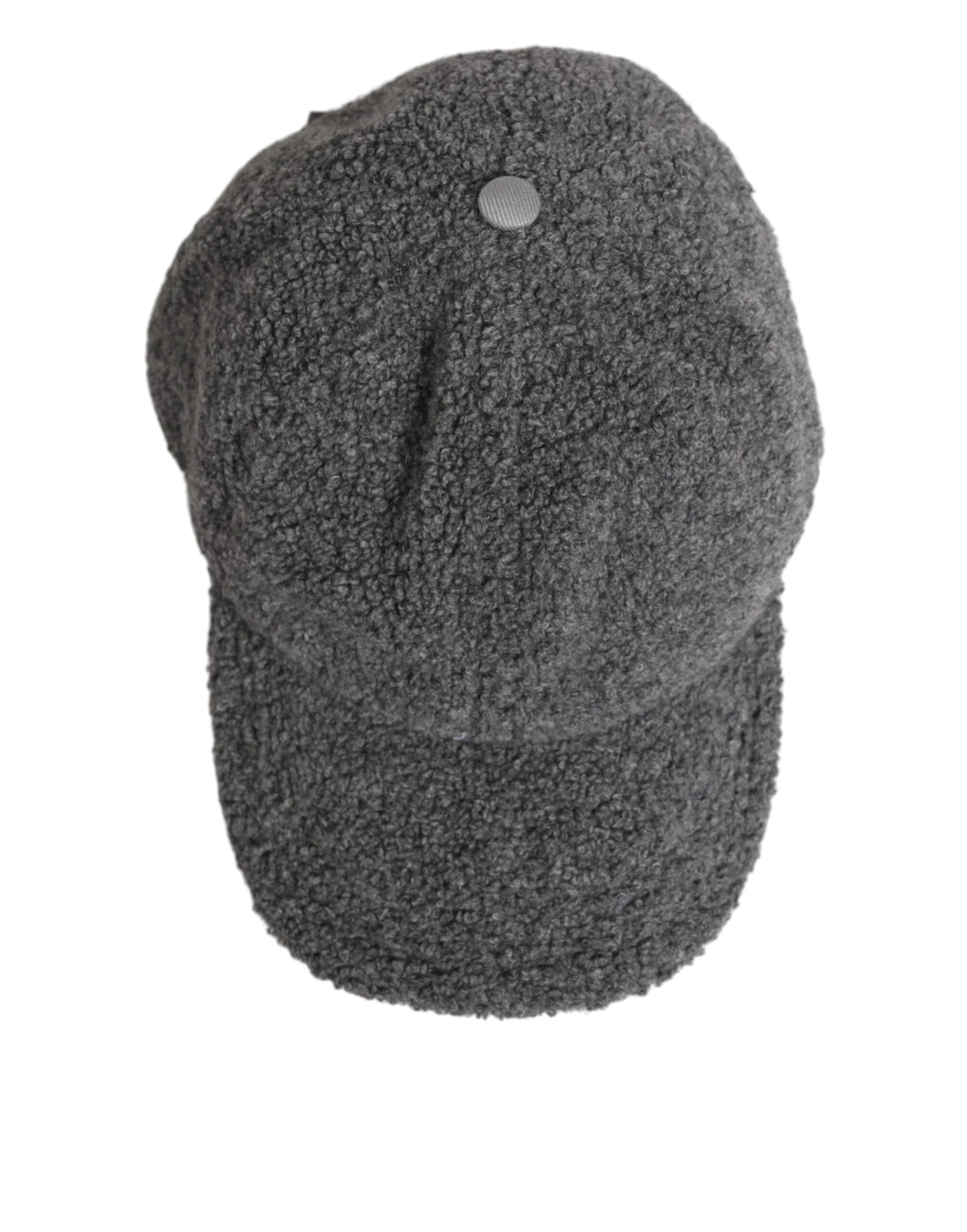 Dolce & Gabbana Gray Wool Fleece Rapper Men Baseball Capello Hat - 59 cm|L - Baseball Caps