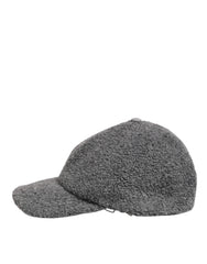 Dolce & Gabbana Gray Wool Fleece Rapper Men Baseball Capello Hat - 59 cm|L - Baseball Caps