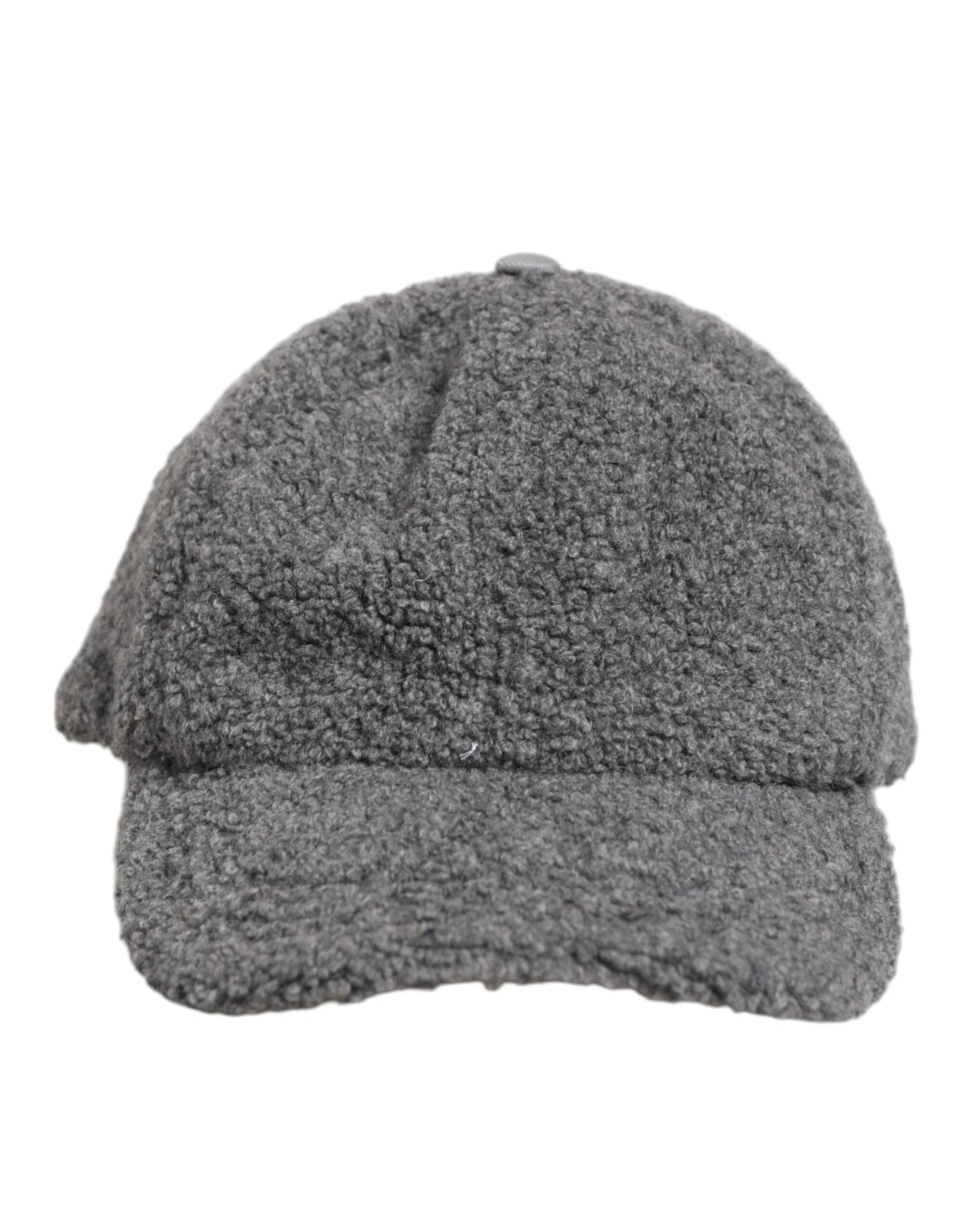 Dolce & Gabbana Gray Wool Fleece Rapper Men Baseball Capello Hat - 59 cm|L - Baseball Caps