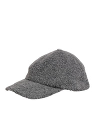 Dolce & Gabbana Gray Wool Fleece Rapper Men Baseball Capello Hat - 59 cm|L