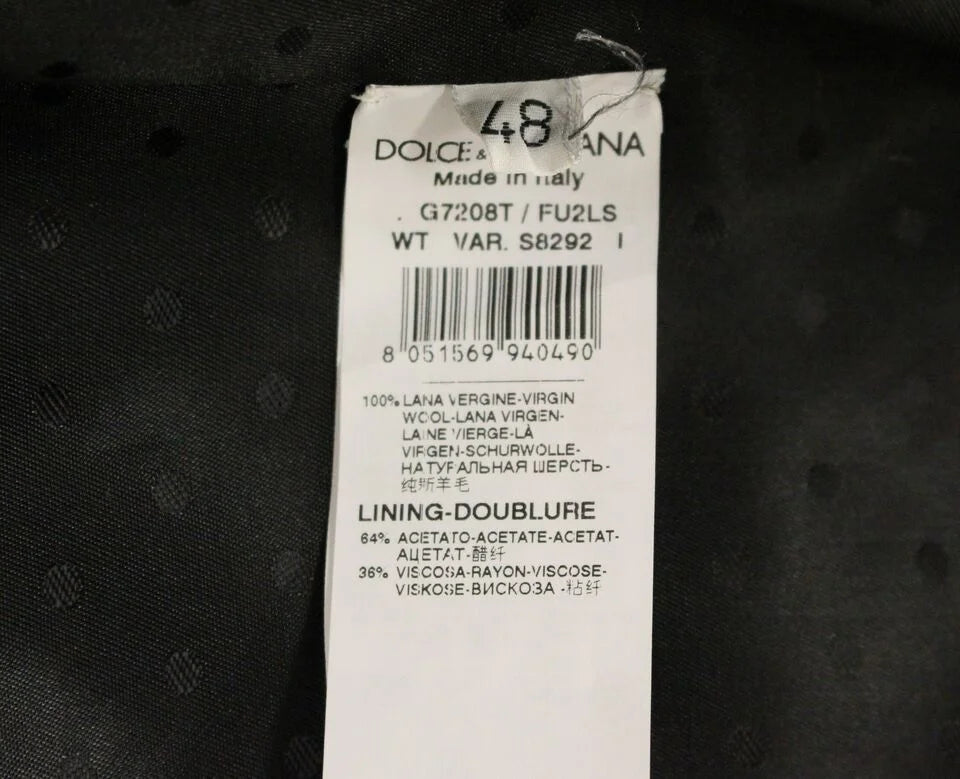 Dolce & Gabbana Gray Wool Formal Dress Vest Gilet Weste - IT48 | M - Vests