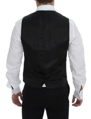 Dolce & Gabbana Gray Wool Formal Dress Vest Gilet Weste - IT48 | M - Vests