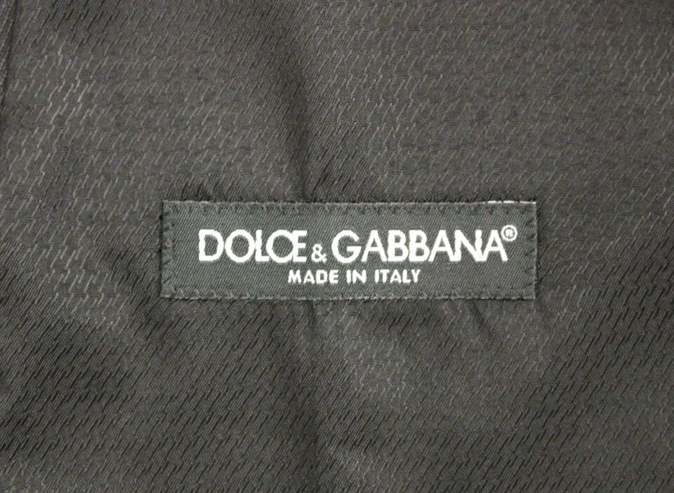 Dolce & Gabbana Gray Wool Formal Dress Vest Gilet Weste - IT48 | M - Vests