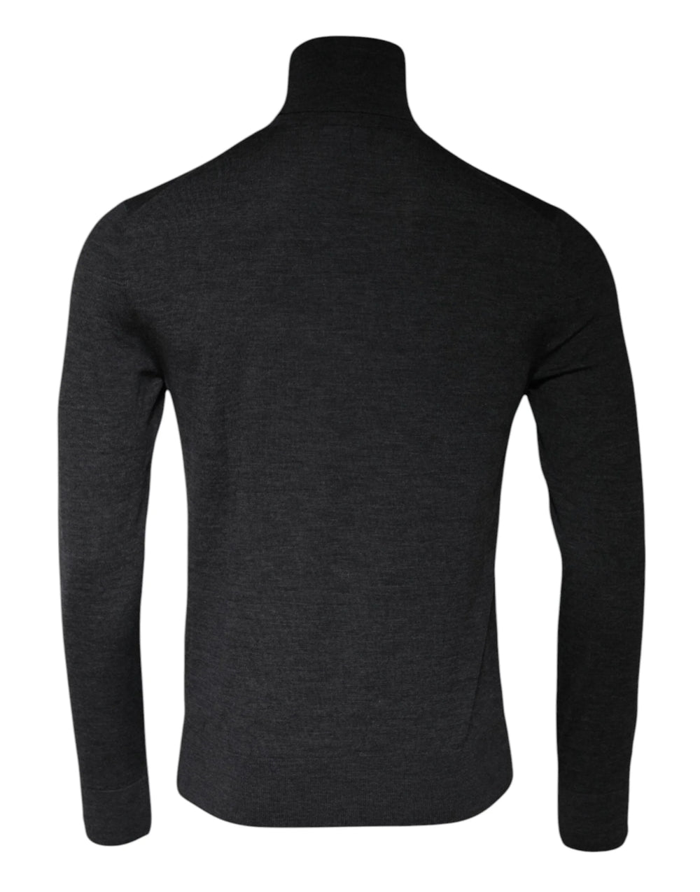 Dolce & Gabbana Gray Wool Knit Turtleneck Pullover Sweater - Sweaters