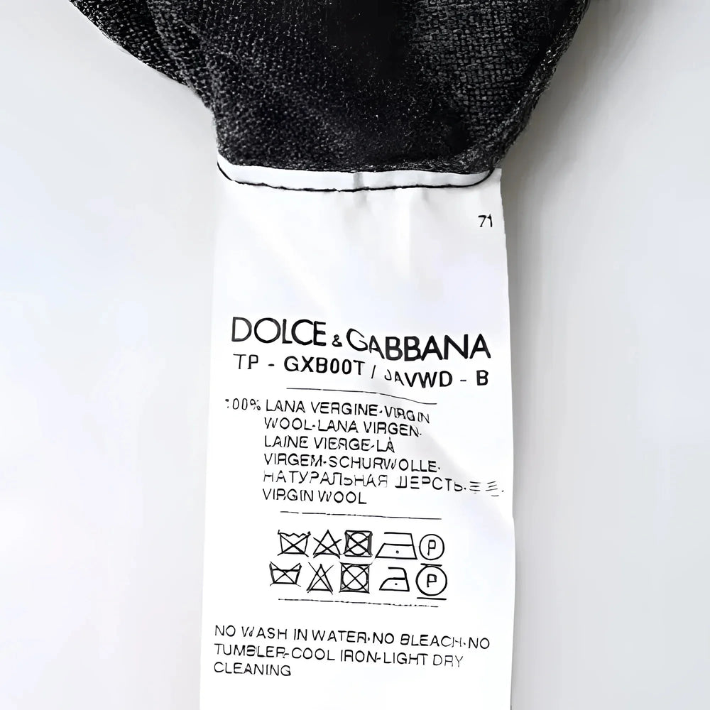 Dolce & Gabbana Gray Wool Knit Turtleneck Pullover Sweater - Sweaters