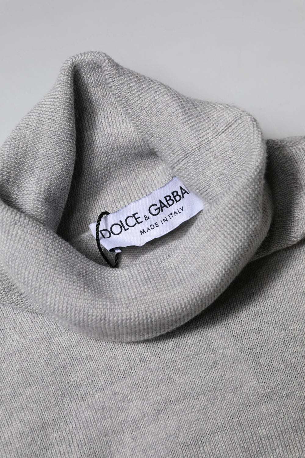 Dolce & Gabbana Gray Wool Knitted Men Pullover Sweater - IT48 | M - Sweaters