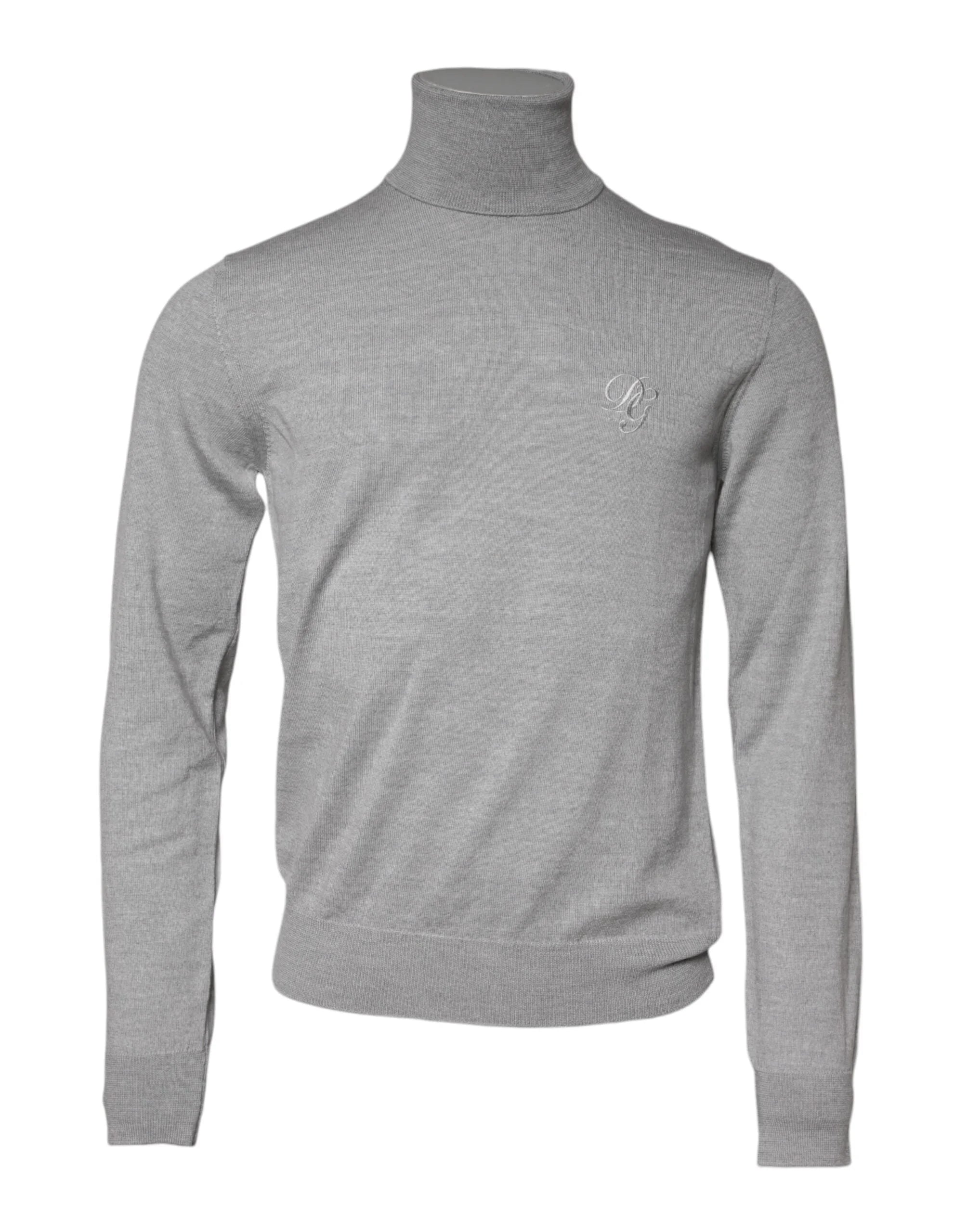 Dolce & Gabbana Gray Wool Knitted Men Pullover Sweater - IT48 | M - Sweaters